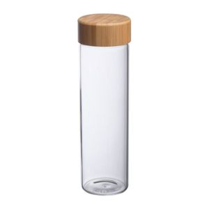Glass bottle with bamboo lid Santa Cruz