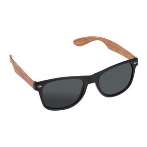 Sunglasses with wooden-look temples