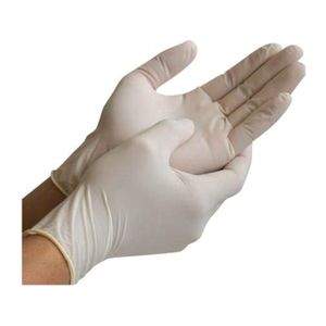 Latex gloves poudered. Size L