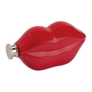 Lip shaped hip flask