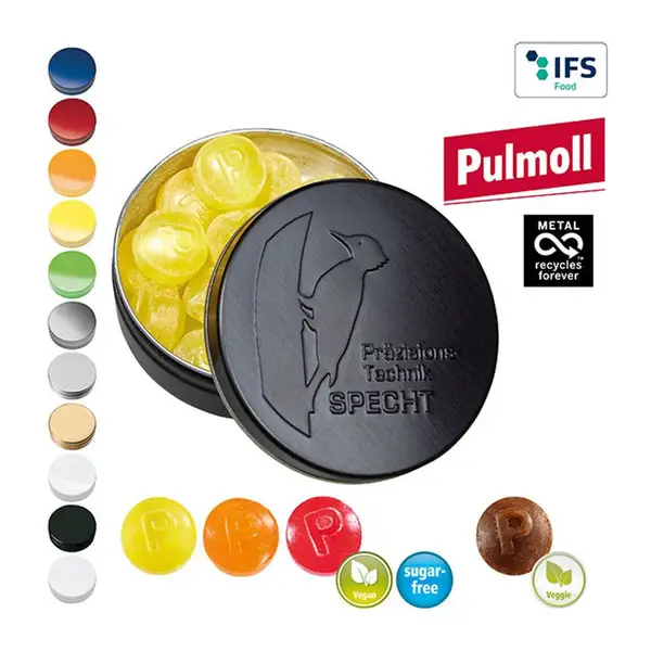 XS Pocket Tin Emboss. Lid Pulmoll Special